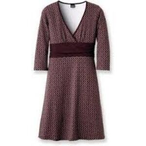 Patagonia Dress Womens Small Purple Patterned Mini Half Sleeve Organic Cotton